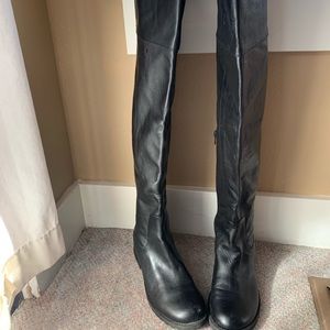 black over the knee boots
